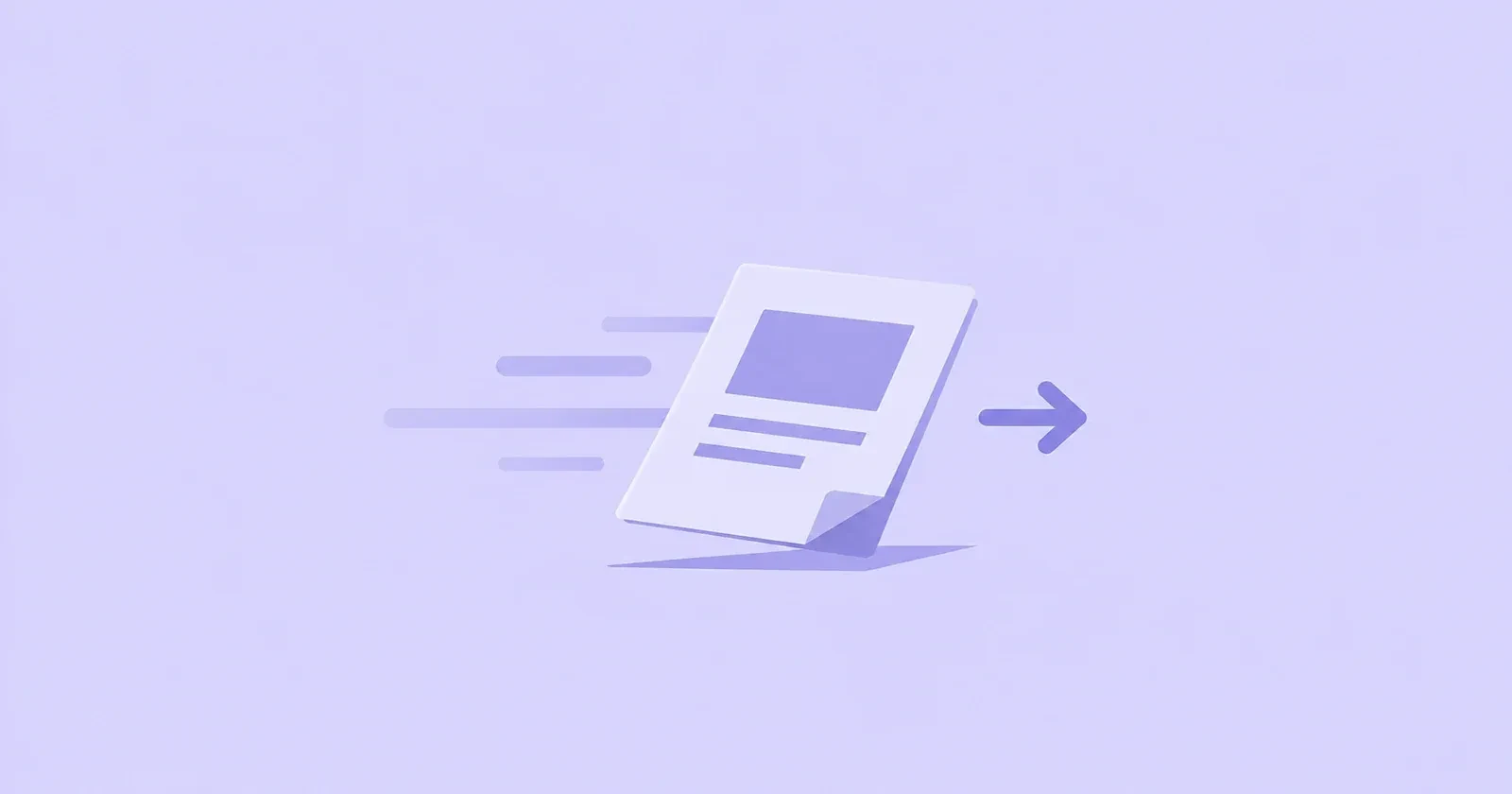 Illustration of a flyer moving forward representing flyer distribution