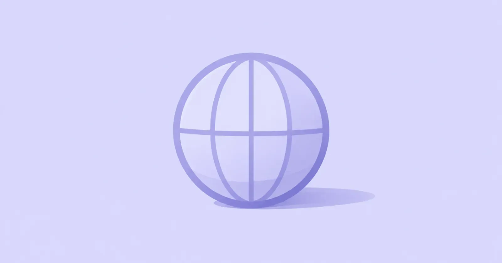 Illustration of a wireframe globe